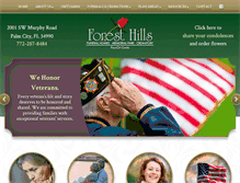 Tablet Screenshot of foresthillspalmcityflorida.com